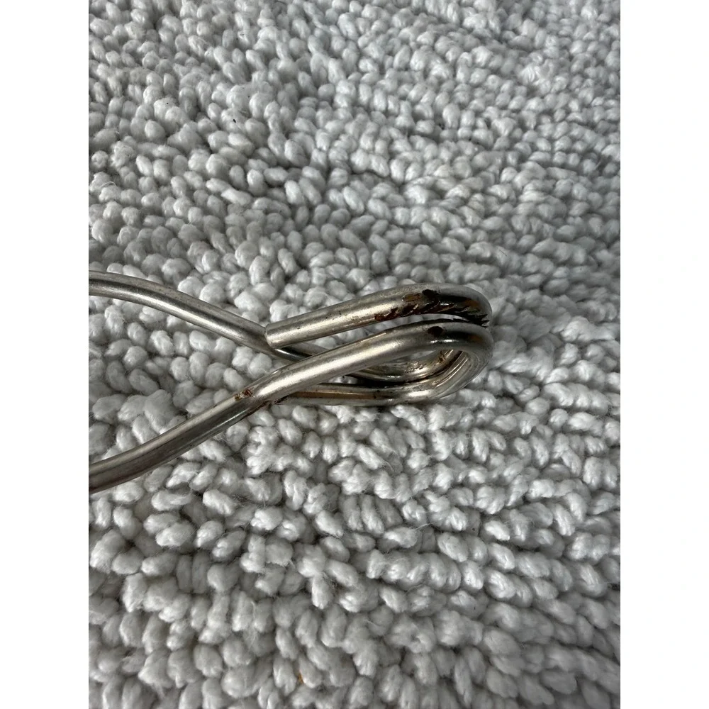 Vintage Ekco‎ USA Metal Kitchen Tongs Scissor Style Silver Tone 8.25 Inch